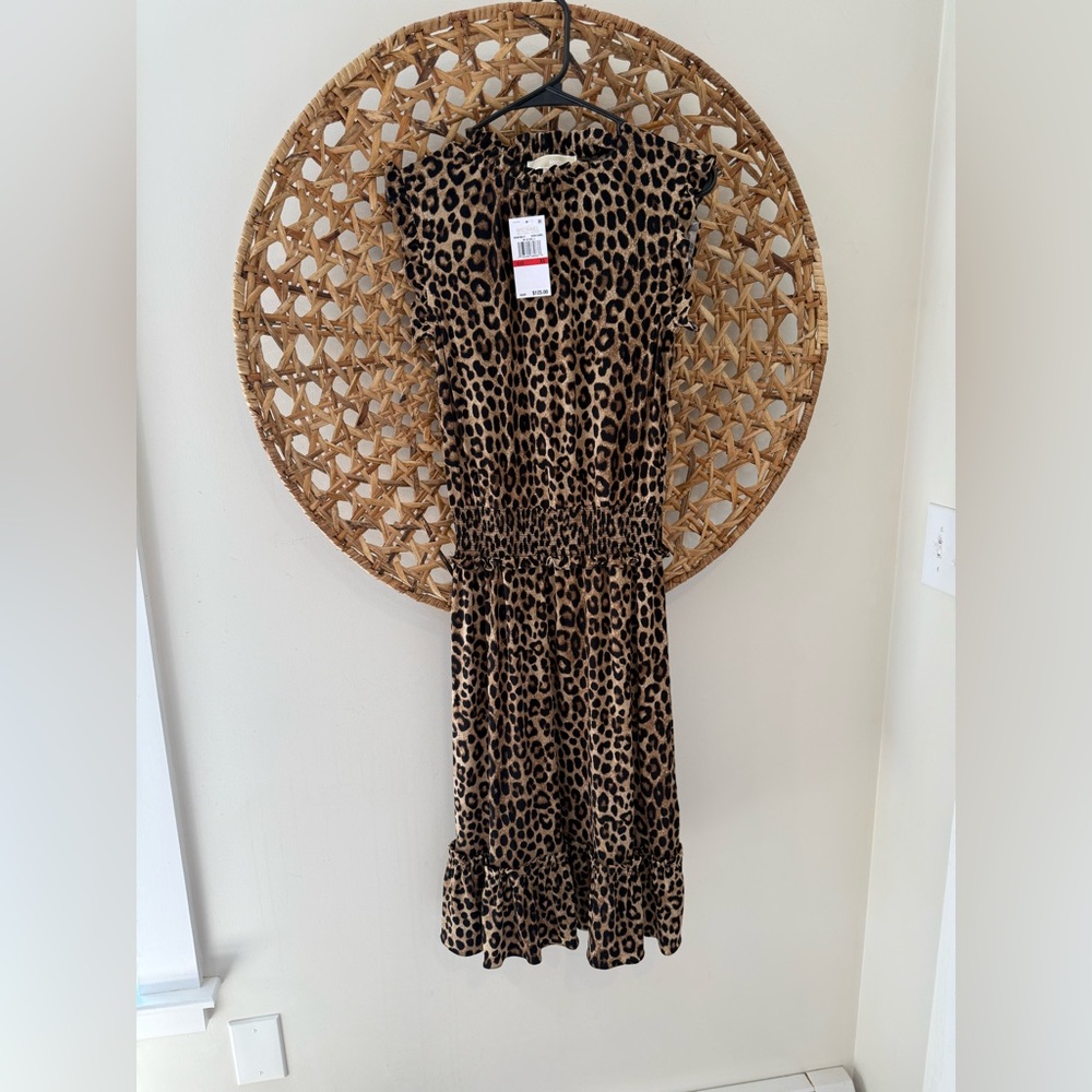 Michael Kors Leopard sleeveless dress